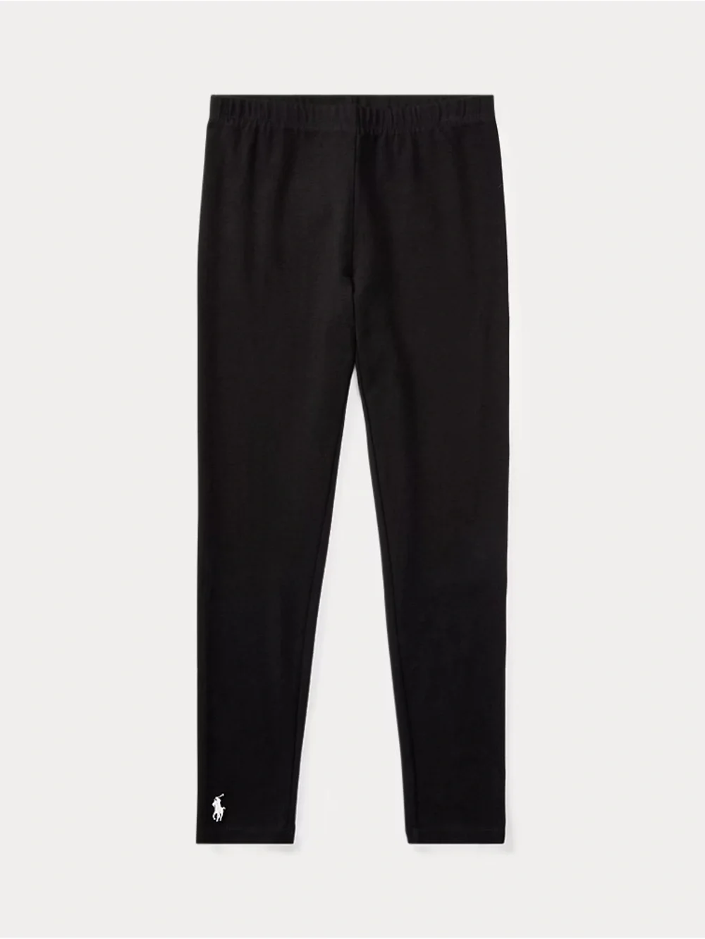 Ralph Lauren Black Girls' Polo Logo Leggings